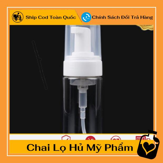 [TOP GIÁ RẺ] Chai xịt giọt tạo bọt đựng sữa rửa mặt 50ml,100ml,30ml, phụ kiện du lịch