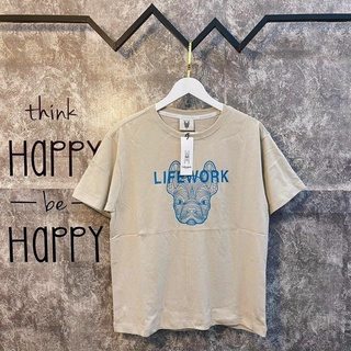 (HÀNG CHÍNH HÃNG) Áo thun Life Work Basic Face Dog màu Xám LIFEWORK  LinhLyxAuth