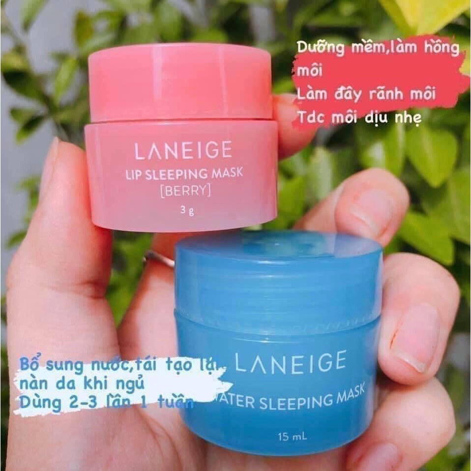 Bộ đôi mặt nạ ngủ Laneige cấp nước