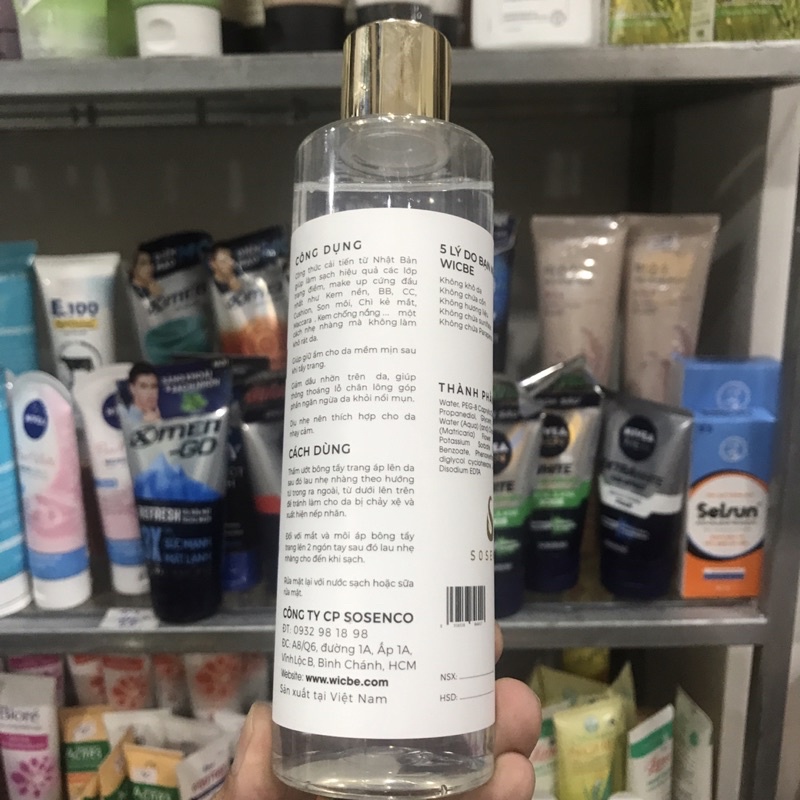 Nước Tẩy Trang Hoa Cúc WicBe Cho Da Nhảy Cảm 280ml