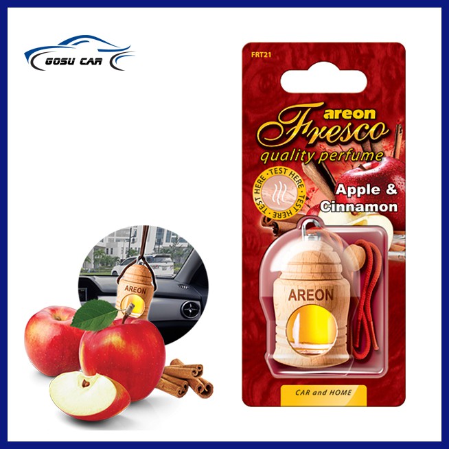 Tinh dầu quế để xe ô tô AREON kết hợp hương táo khử mùi hiệu quả
