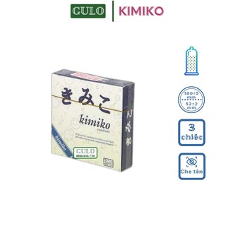 Bao Cao Su Kimiko gai nhỏ li ti siêu mỏng chính hãng Nhật Bản Hộp 3 bao