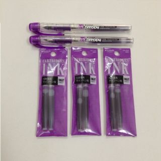 COMBO BÚT VÀ RUỘT BÚT MÁY NHẬT - MỰC TÍM