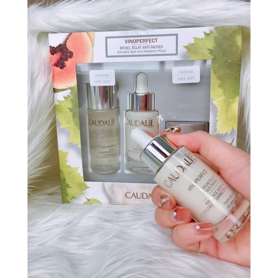 Set serum vinoperfect caudalie GIẢM THÂM NÁM + TRẮNG SÁNG DA