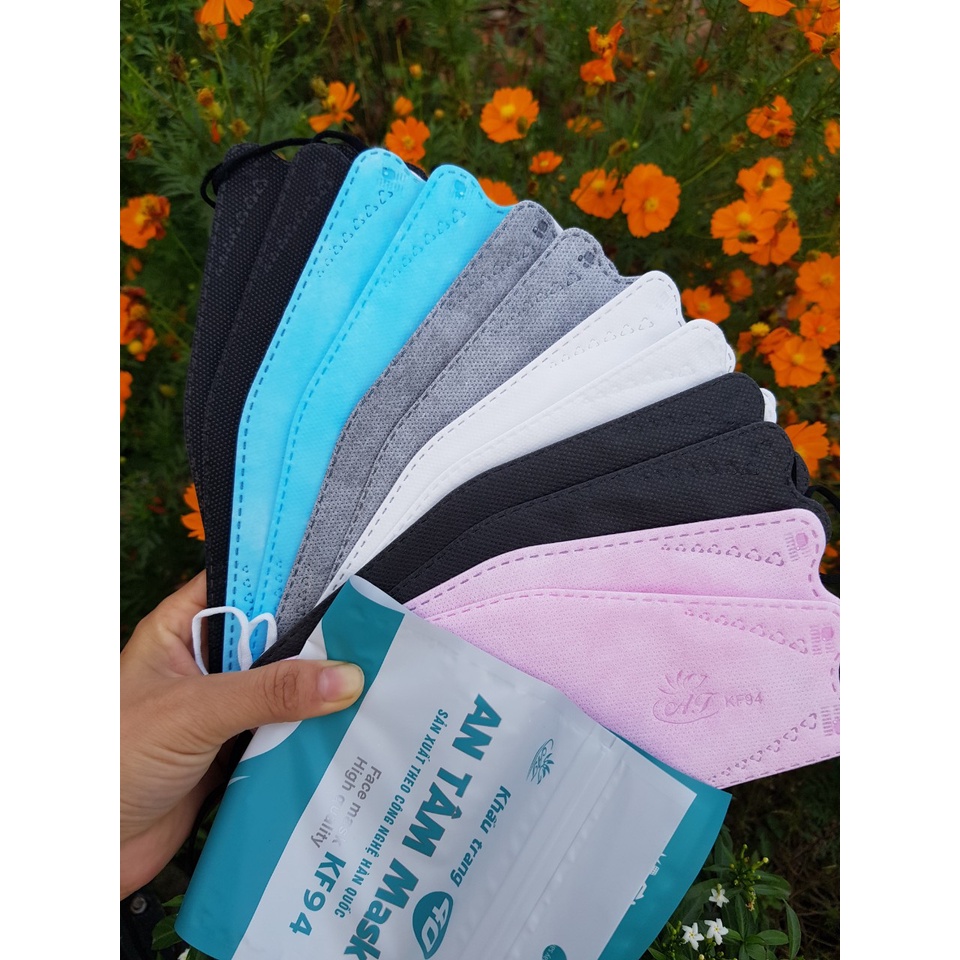 Thùng Khẩu trang 4 lớp KF94 / KT Cua An Tâm Mask chính hãng, SX tại HCM, Hàng Việt Nam Chất lượng cao