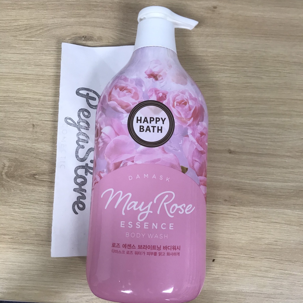 Sữa tắm hương nước hoa HAPPY BATH  hoa Lúa Mạch/Mộc Lan/Bông Gòn/Oải Hương/Hoa Hồng 900g