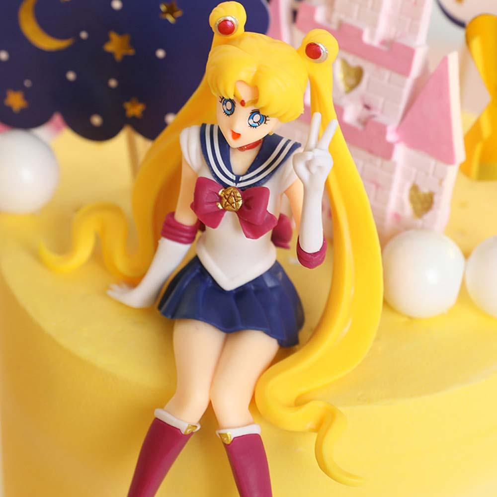 DARNELL Sailor Moon Mô Hình Nhân Vật Thủy Thủ Mặt Trăng Bằng PVC