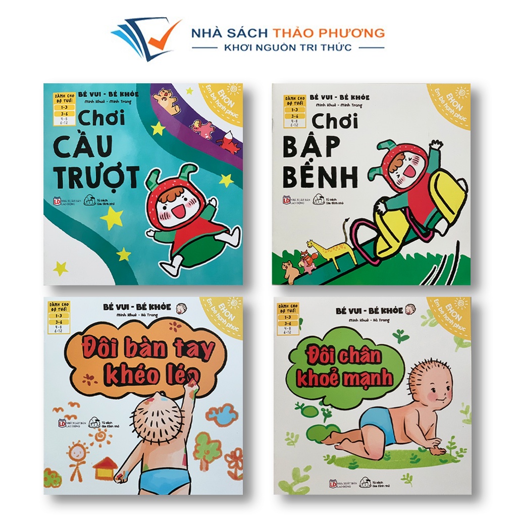 Sách - Ehon em bé hạnh phúc-Bé vui bé khỏe - Bộ 5 cuốn - dành cho trẻ từ 1-6 tuổi