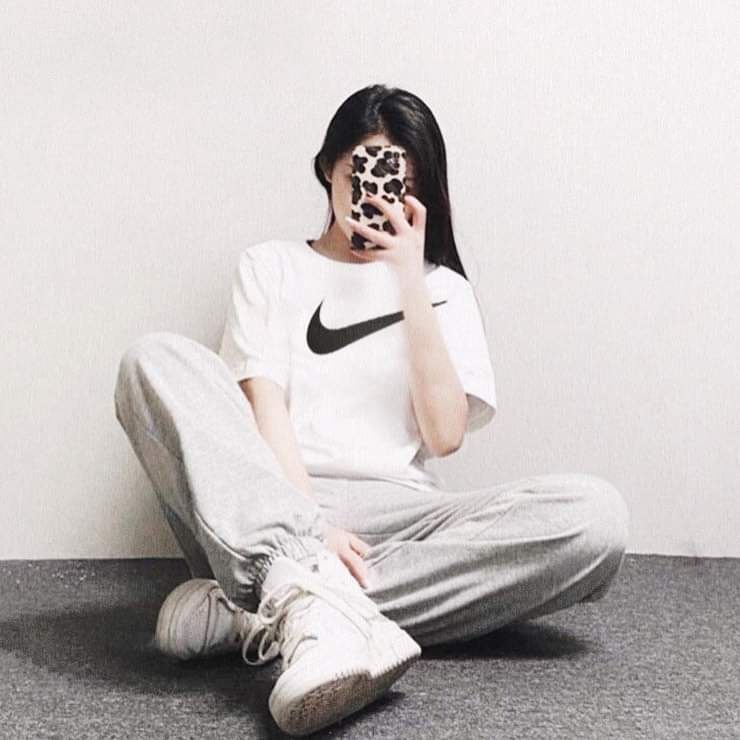 Áo thun tay lỡ N!KE đen trắng unisex form rộng, vải cotton phông trơn cực đẹp, thoáng mát co giãn TPT SHOP 062203