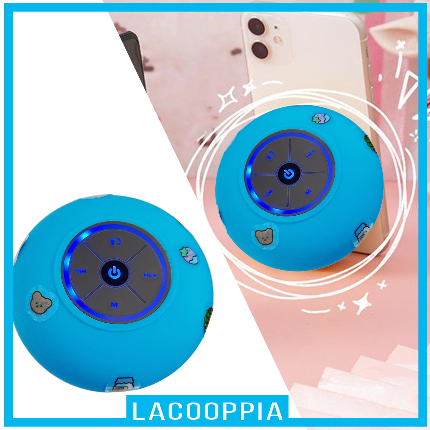 [LACOOPPIA]Bluetooth Shower Speaker Certified Waterproof Wireless