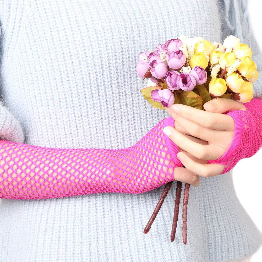 Đôi găng tay lưới hở ngón quyến rũ thời trang cho nữ