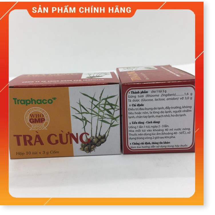 TRÀ GỪNG Traphaco hộp 10 túi