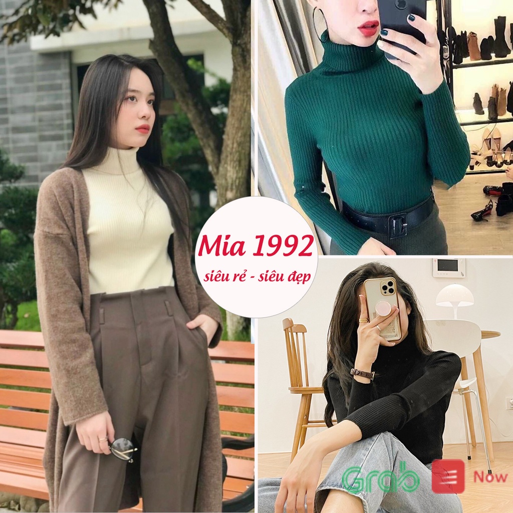 Áo len cổ lọ MIA1992 cao cấp - áo len cổ lọ nữ ôm dáng form co dãn phong cách Hàn Quốc | BigBuy360 - bigbuy360.vn