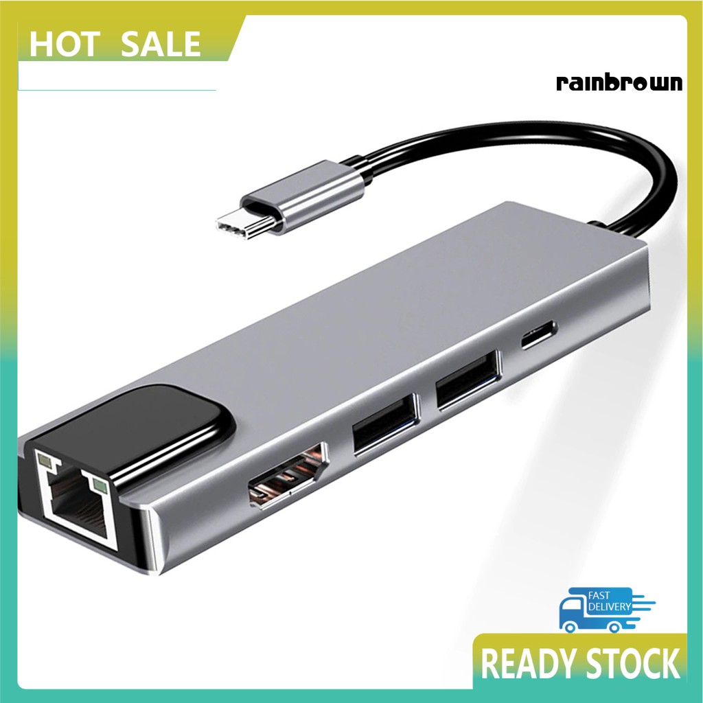 Bộ Chuyển Đổi Cổng Type-C Sang 4k Hdmi Rj45 Usb 3.0 Pd