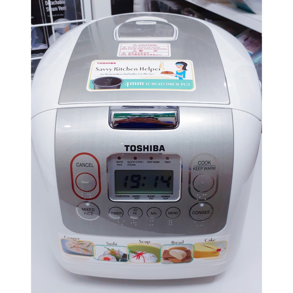Nồi cơm điện tử Toshiba RC-18NMF/NTF (1.8L) và RC-10NMF/NTF (1.0L), hàng Thái Lan, BH 12 tháng | BigBuy360 - bigbuy360.vn