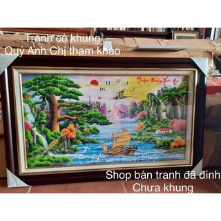 Tranh đính đá thành phẩm Thuận Buồm Xuôi Gió ( đã đính )