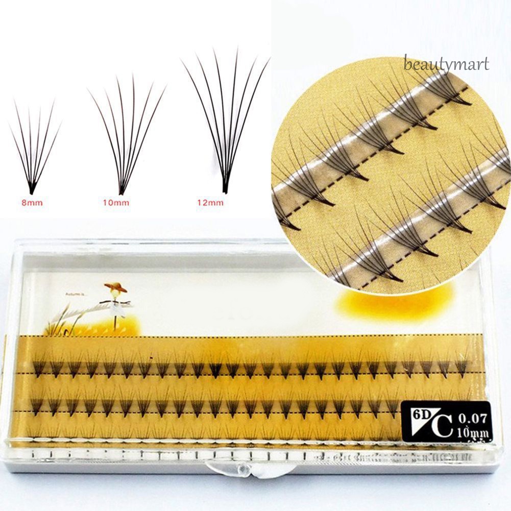 [Hàng mới về] Bộ 57 Lông Mi Giả Màu Đen 8 10 12mm Hỗ Trợ Nối Dài Mi Tiện Dụng