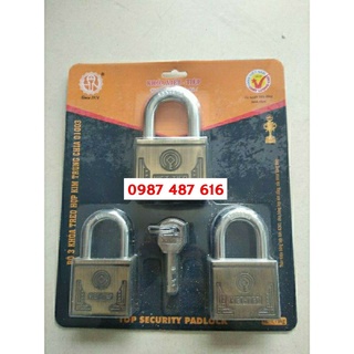 Bộ 01003 khoá cửa treo trùng chìa Việt Tiệp
