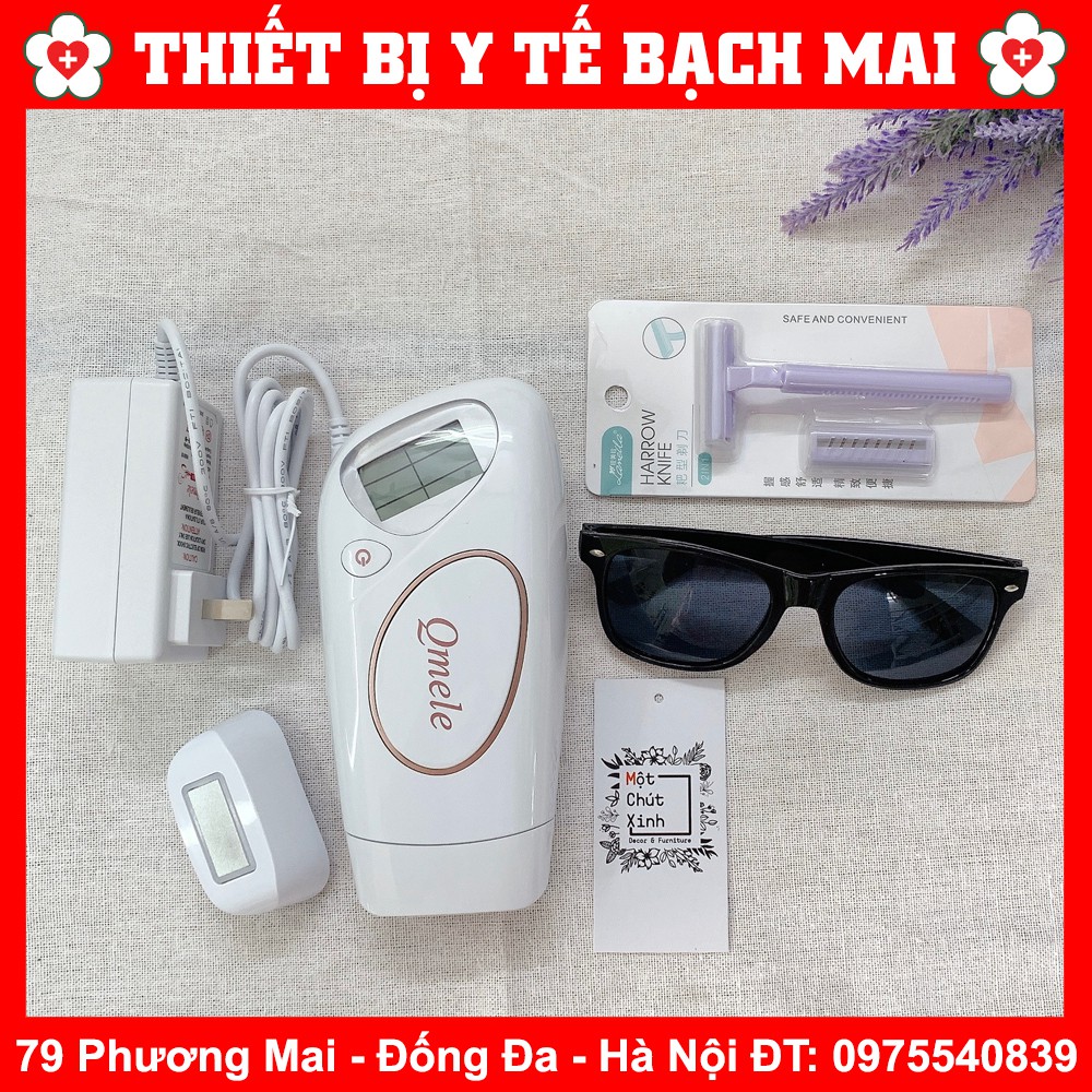 ❤️Freeship+ảnh thật+video⚡️ Máy Triệt Lông Cầm Tay Qmele HS2 Phát Xung Lạnh [Chính Hãng - Hàng Có Sẵn]