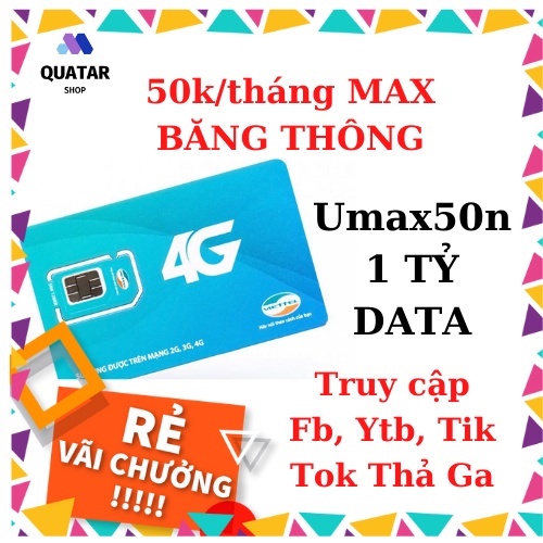 SIM Viettel 4G Umax50n 💖𝑭𝑹𝑬𝑬 𝑺𝑯𝑰𝑷💖 Không Giới Hạn Lưu Lượng Tốc Độ Cao | Max Băng Thông Sim Hot Nhất 2021