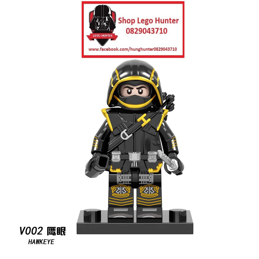 Xếp hình Minifigures Marvel Hawkeye Ronin đồ chơi lắp ráp mô hình nhân vật siêu anh hùng V 002