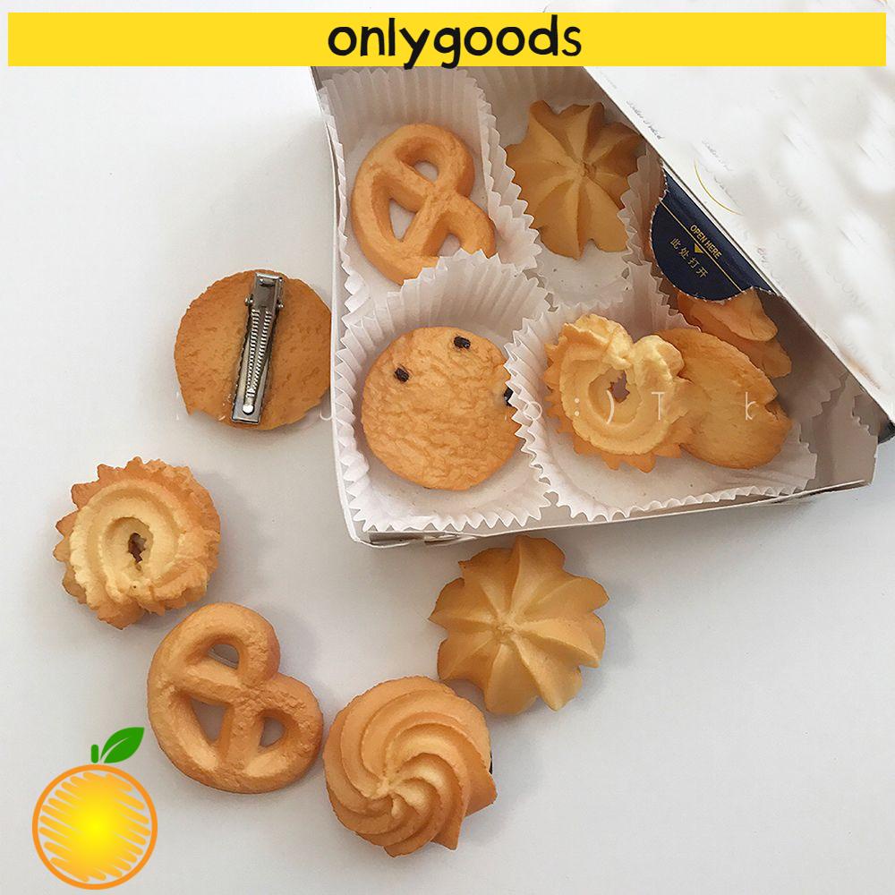 Kẹp Tóc Hình Bánh Quy 3d Dễ Thương Cho Nữ