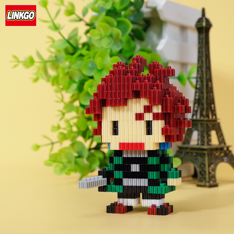 Đồ chơi lắp ráp Kimetsu no Yaiba - Mô hình Nhân vật Thanh gươm diệt quỷ (15 mẫu) Linkgo Dunno Nanoblocks