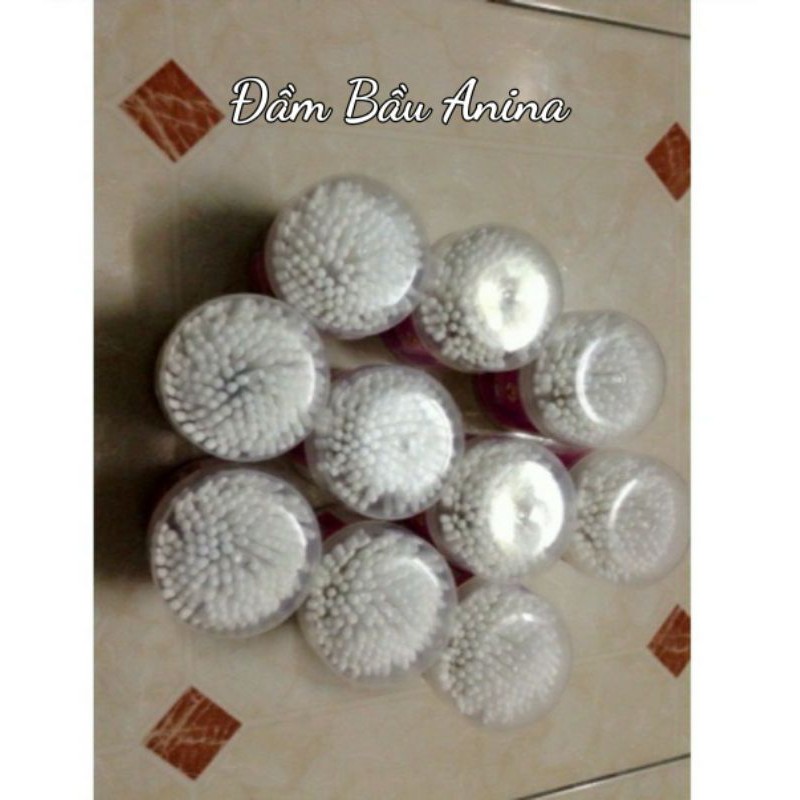 Sét 10 hộp bôngTăm - tăm  bông cho trẻ Tăm bông sơ sinh tiệt trùng