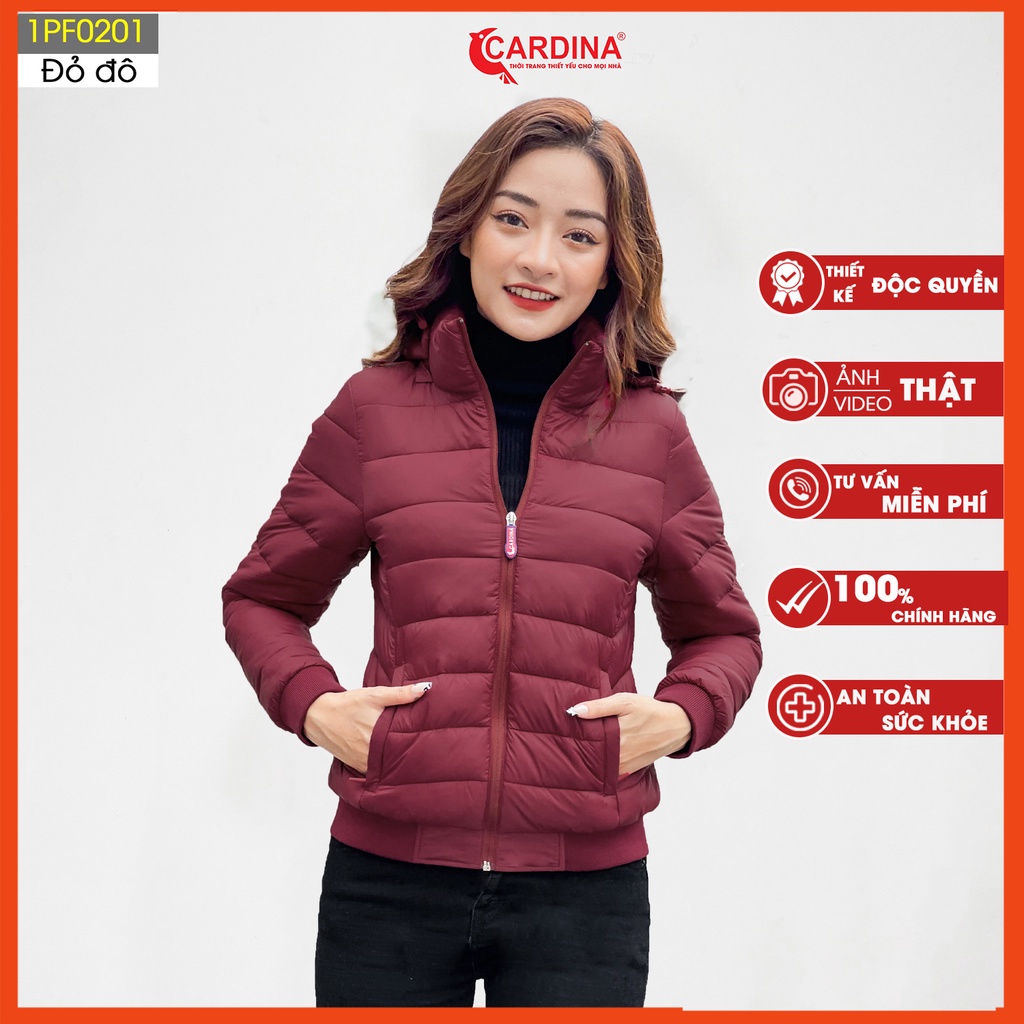 [Mã FAMARAL1 giảm 10K đơn 50K] Áo phao nữ CARDINA trần bông siêu nhẹ Nhật cao cấp xua tan mùa đông giá lạnh 1PF02.