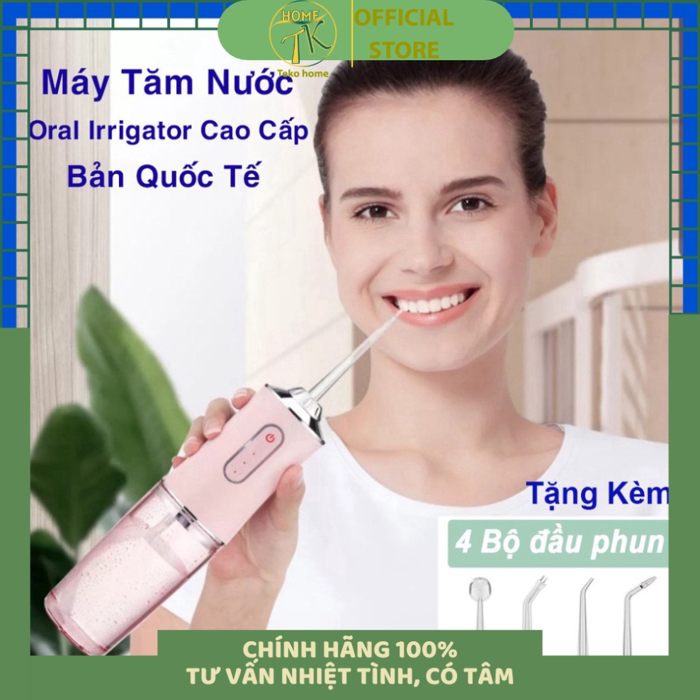 Máy Tăm Nước Cầm Tay - Tăm Nước Vệ Sinh Răng Miệng Hàng Chính Hãng Loại 1 Tekohome Store