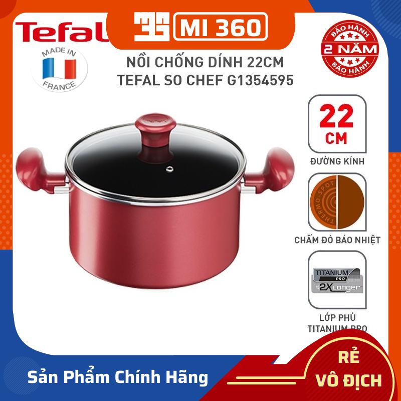 Nồi chống dính 22cm Tefal So Chef G1354595✅ Bảo Hành Chính Hãng 02 Năm