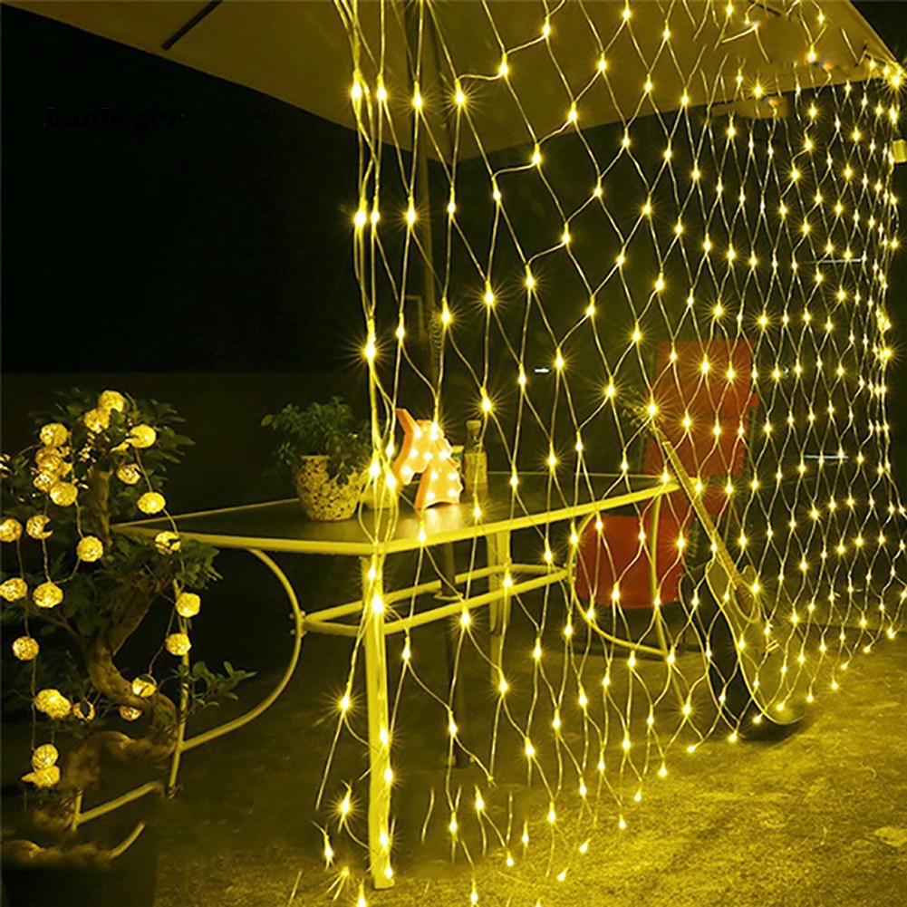 HBG_Christmas Fishing Net LED String Light Outdoor Waterproof Wedding Ceremony Decor