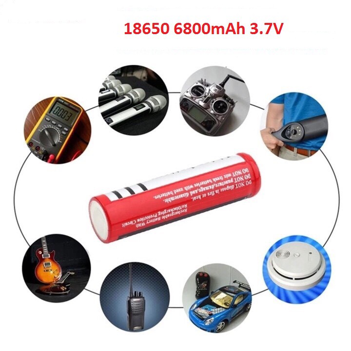 [HÀNG THÁI] Pin sạc ultrafire 18650 6800mAh 3.7V 4.2V