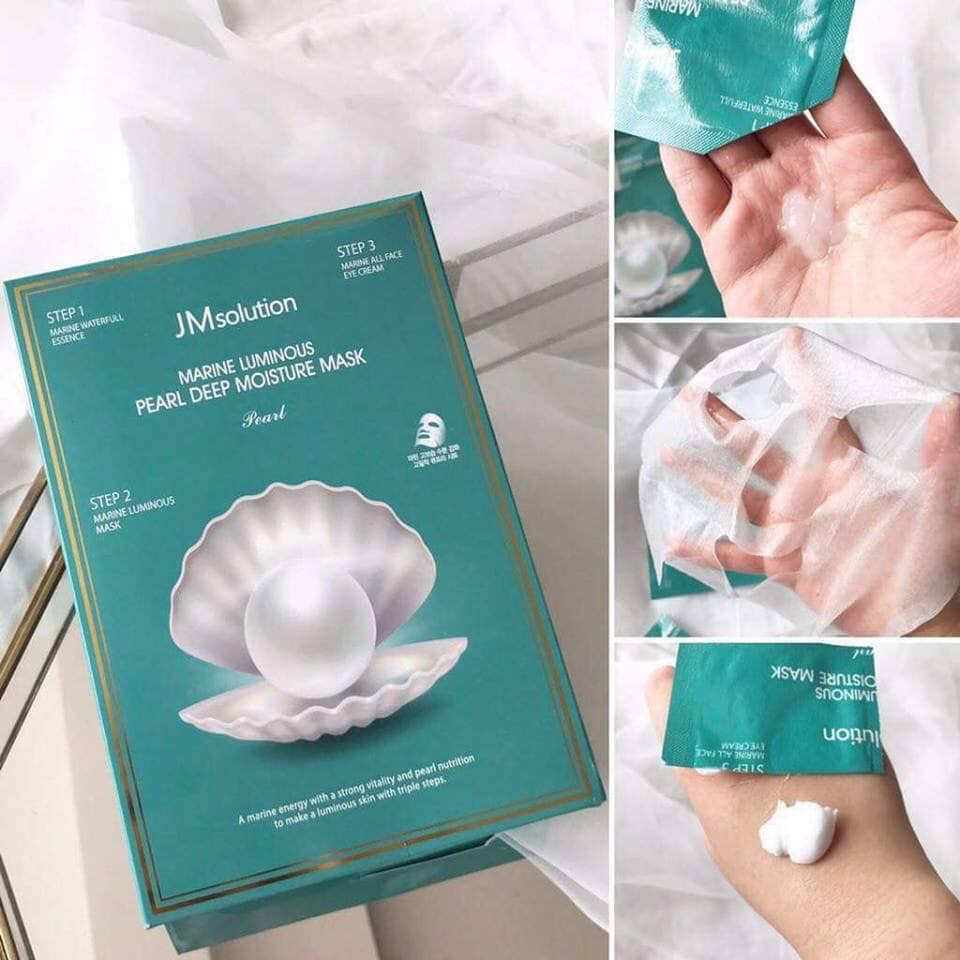 Mặt Nạ Giấy JM Solution Mask Dưỡng Trắng Căng Bóng Da Elbi Beauty Cosmetics &amp; Skincare