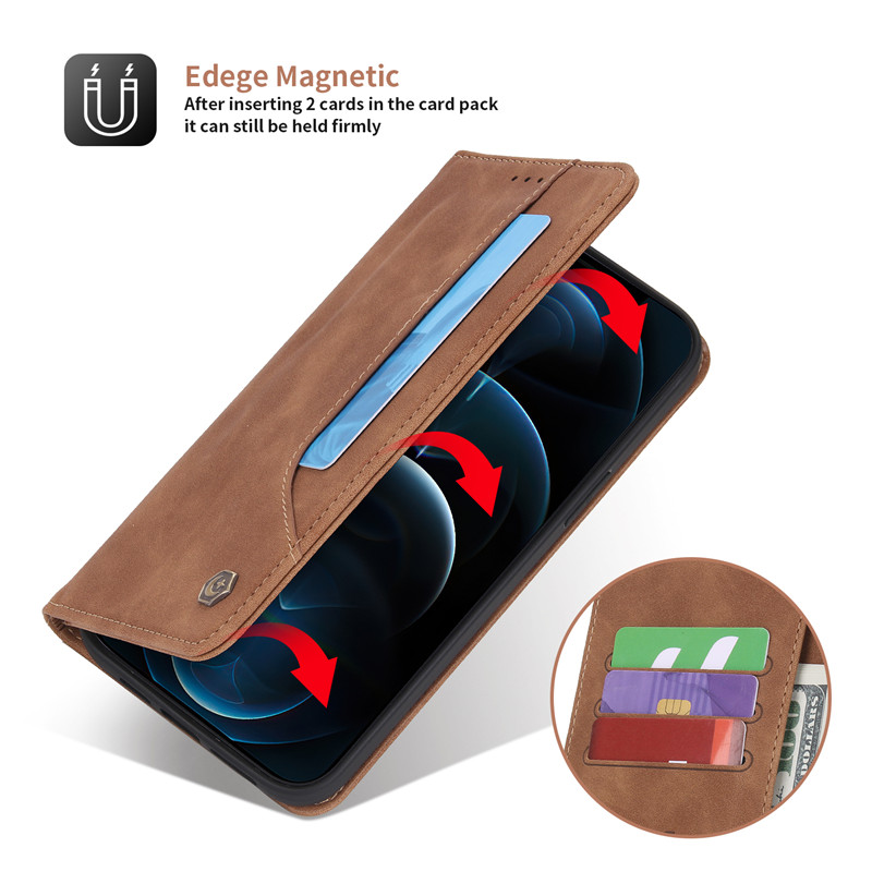 Bao Da Điện Thoại Nắp Lật Từ Tính Kiêm Ví Đựng Thẻ Cho Iphone 12 Mini/i12 Pro/i12 Pro Max | BigBuy360 - bigbuy360.vn