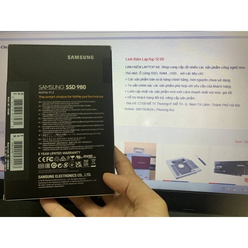 Ổ cứng SSD M2 NVMe Samsung 980 - 250Gb/500Gb/ 1TB | BigBuy360 - bigbuy360.vn