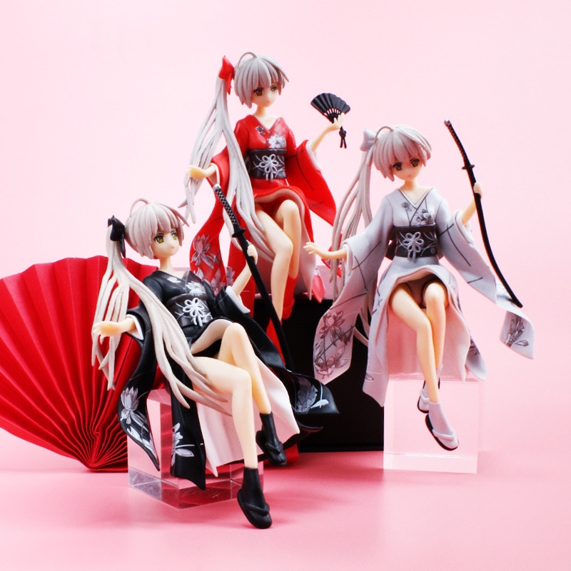 3 Types Anime Kimono Yosuga No Sora Kasugano Sora PVC Action Figure Collect Figurine Toy Gift