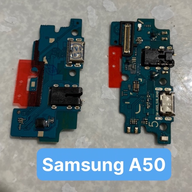 Cụm đuôi sạc, bo sạc, chân sạc, micro Samsung A50 zin hãng
