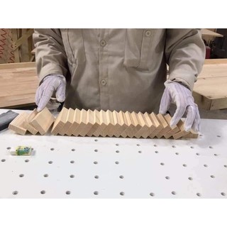 Combo 100 Thanh Gỗ Domino Màu Mộc