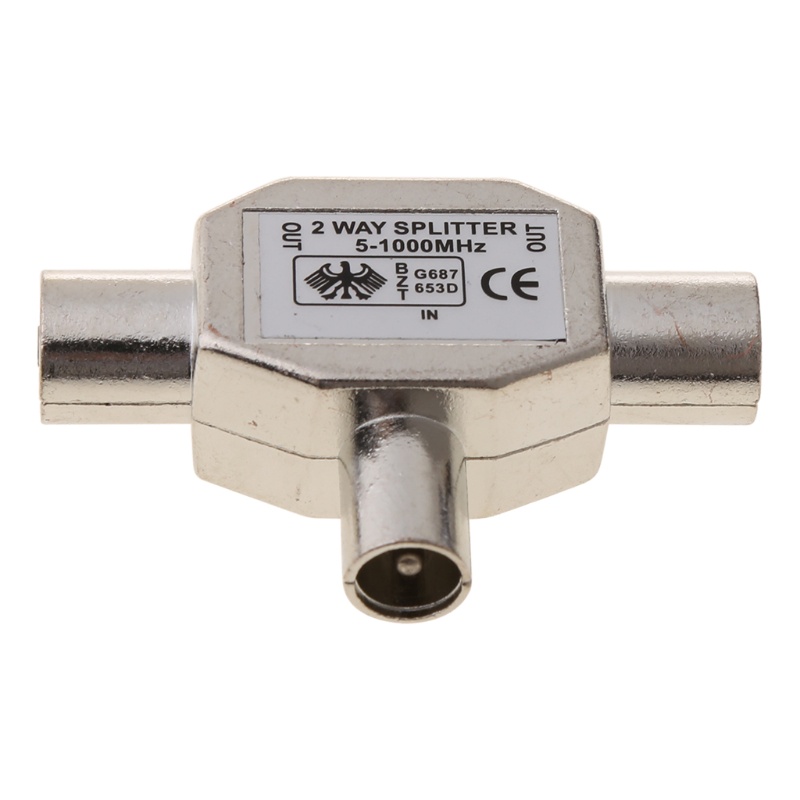 Đầu Nối Dây Cáp Đồng Trục 2 Chiều Chữ T 1X Sang 2 x Female