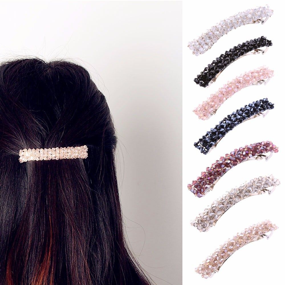 Kẹp tóc đính hạt lấp lánh