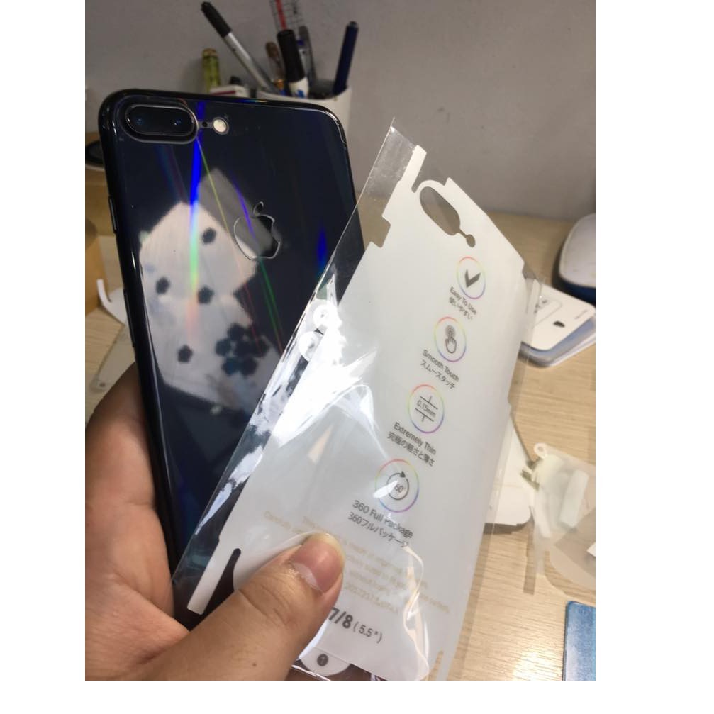 Miếng dán PPF bảo vệ mặt lưng và viền máy iphone 7 plus/8 plus