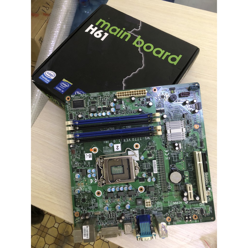 [BH 12 tháng] Mainboard H61 Máy Bộ NEC- RENEW- Có cổng DVI USB 3.0 Full Box