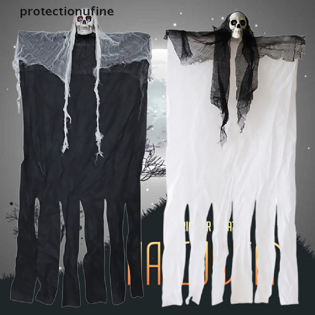 Bộ Xương Trắng Đen Treo Trang Trí Halloween 100cm PR3VN 2020