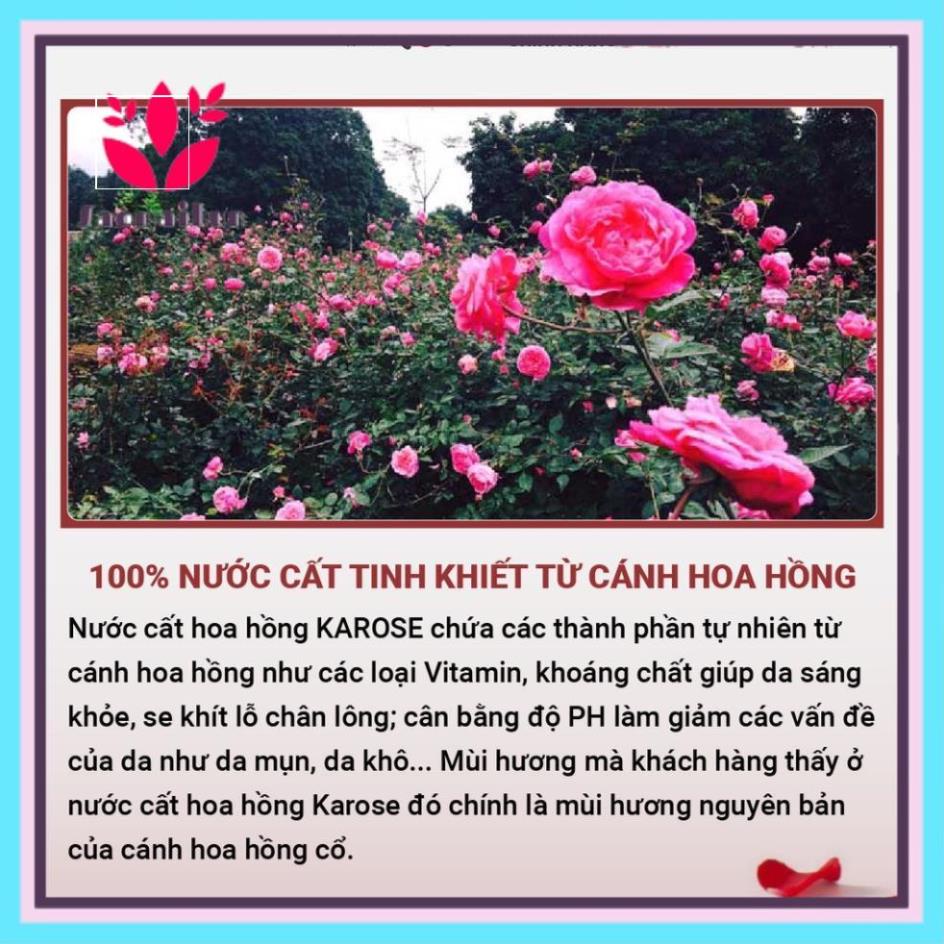 Nước hoa hồng Karose Hydrosol toner 100% nguyên chất, không gây kích ứng x | BigBuy360 - bigbuy360.vn