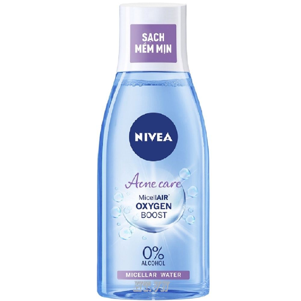 Nước Tẩy Trang 125Ml và 200ml Nivea Tím Cho Da Mụn Acne Care Make Up Clear Micellar Water 100% chính hãng