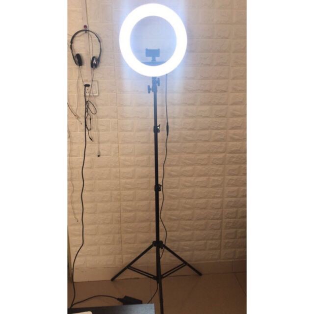 Đèn Led 34cm hỗ trợ ánh sáng LiveStream - Makeup - chụp ảnh - phun xăm ( tặng kèm túi đựng đèn )