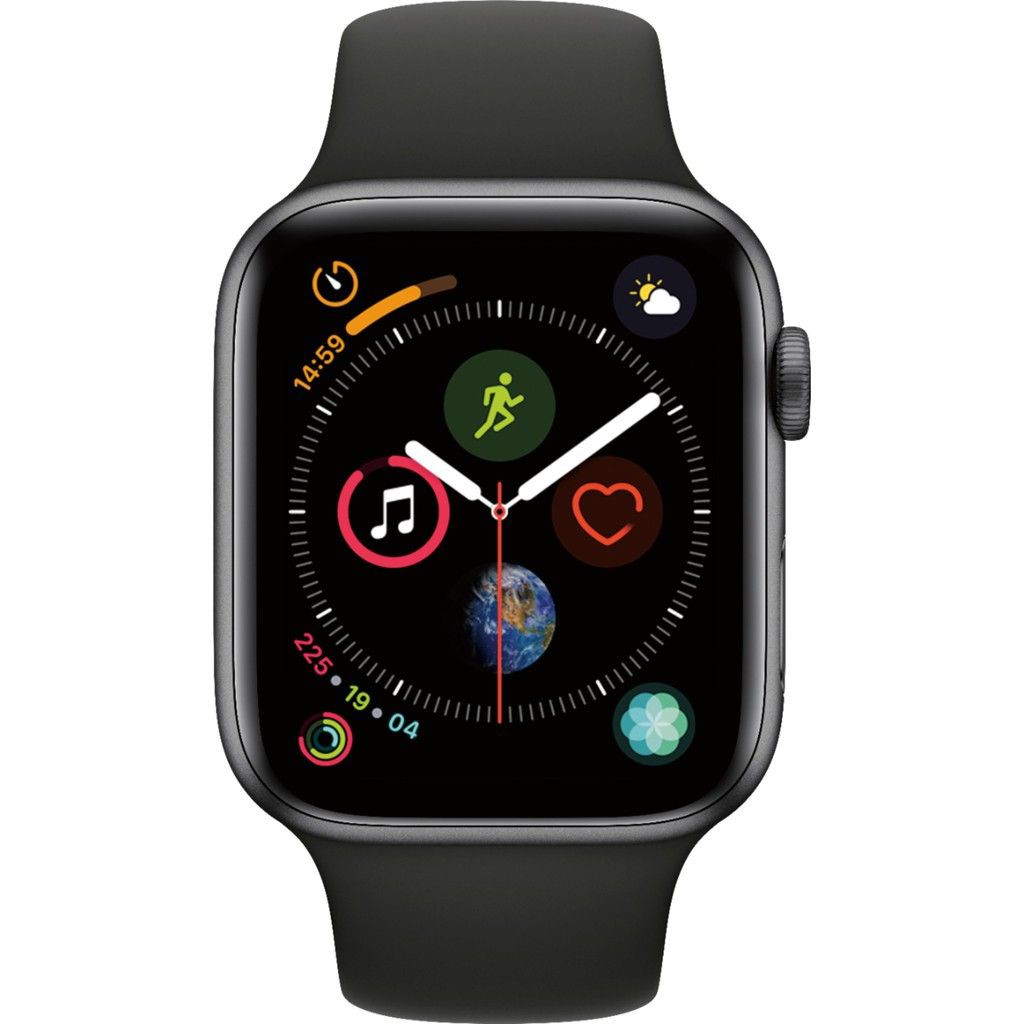 [Trả góp 0% LS] Đồng hồ thông minh Apple Watch Series 4 44mm Thép Black Dây Sport 