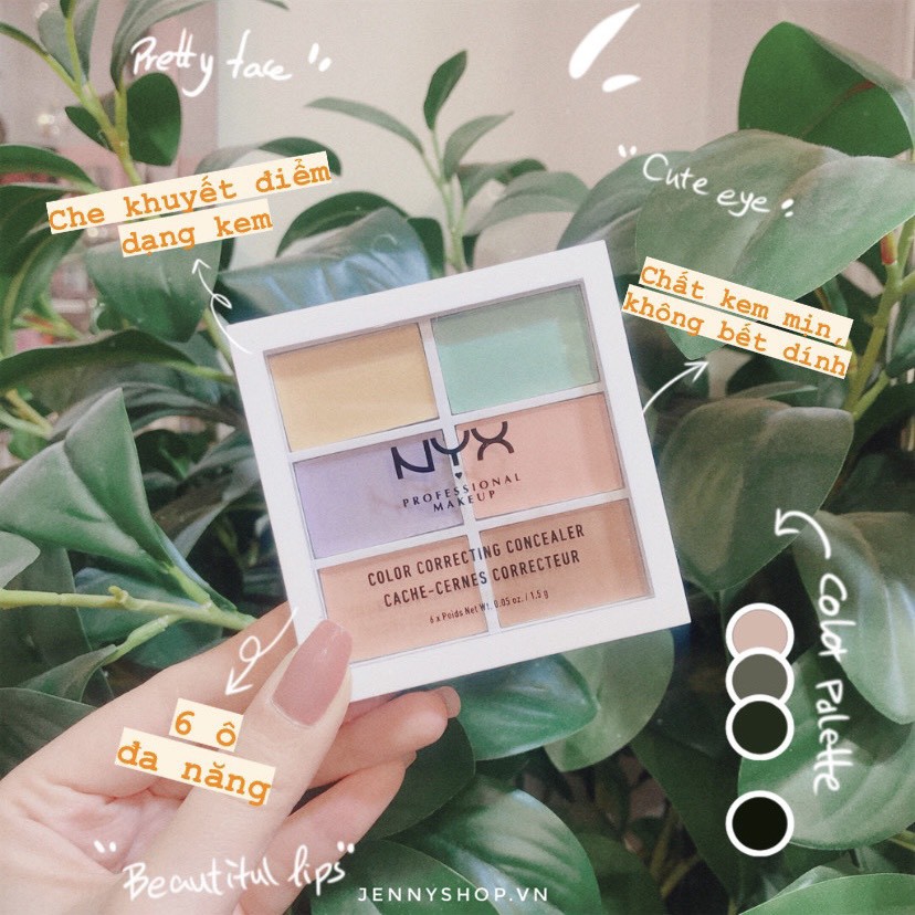 Bảng Kem Che Khuyết Điểm 6 Ô Nyx Color Correcting Concealer