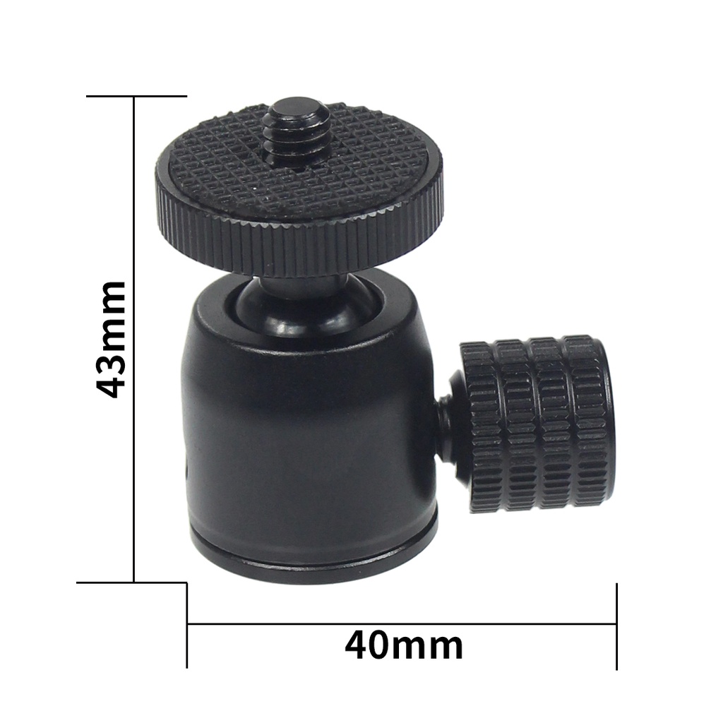 Bộ Chuyển Đổi Đầu Bi XT-XINTE Mini 360 Kèm Ốc Vít 1 / 4 Chuyên Dụng Cho Giá Đỡ Ba Chân GoPro Action Camera DSLR